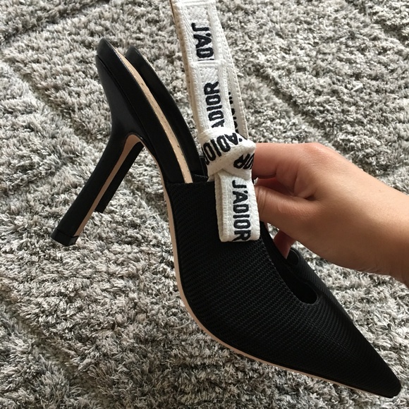 Dior Black J'Adior Slingback Heels - Picture 3 of 5